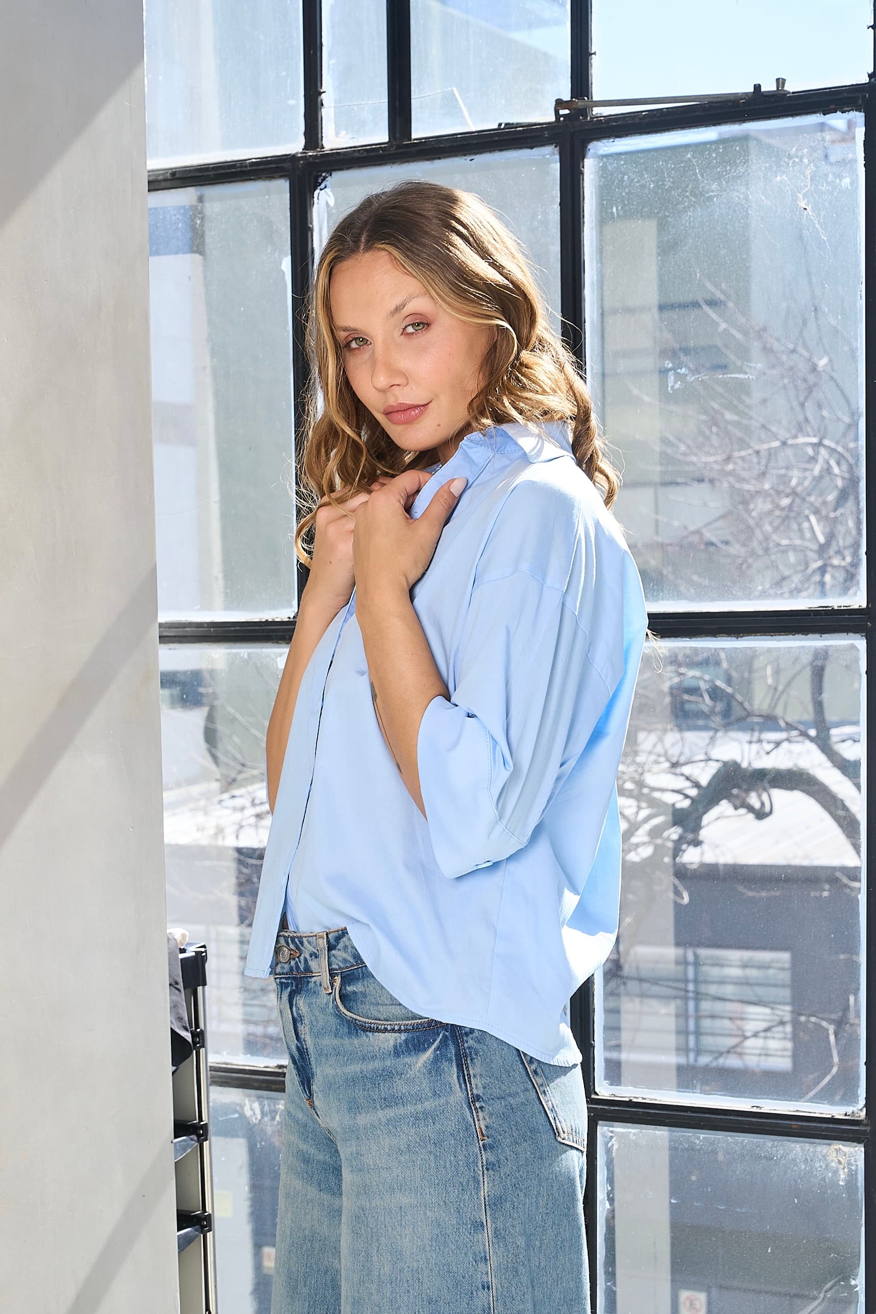 Camisa Olaf - Art 1377 (poplin vicent)