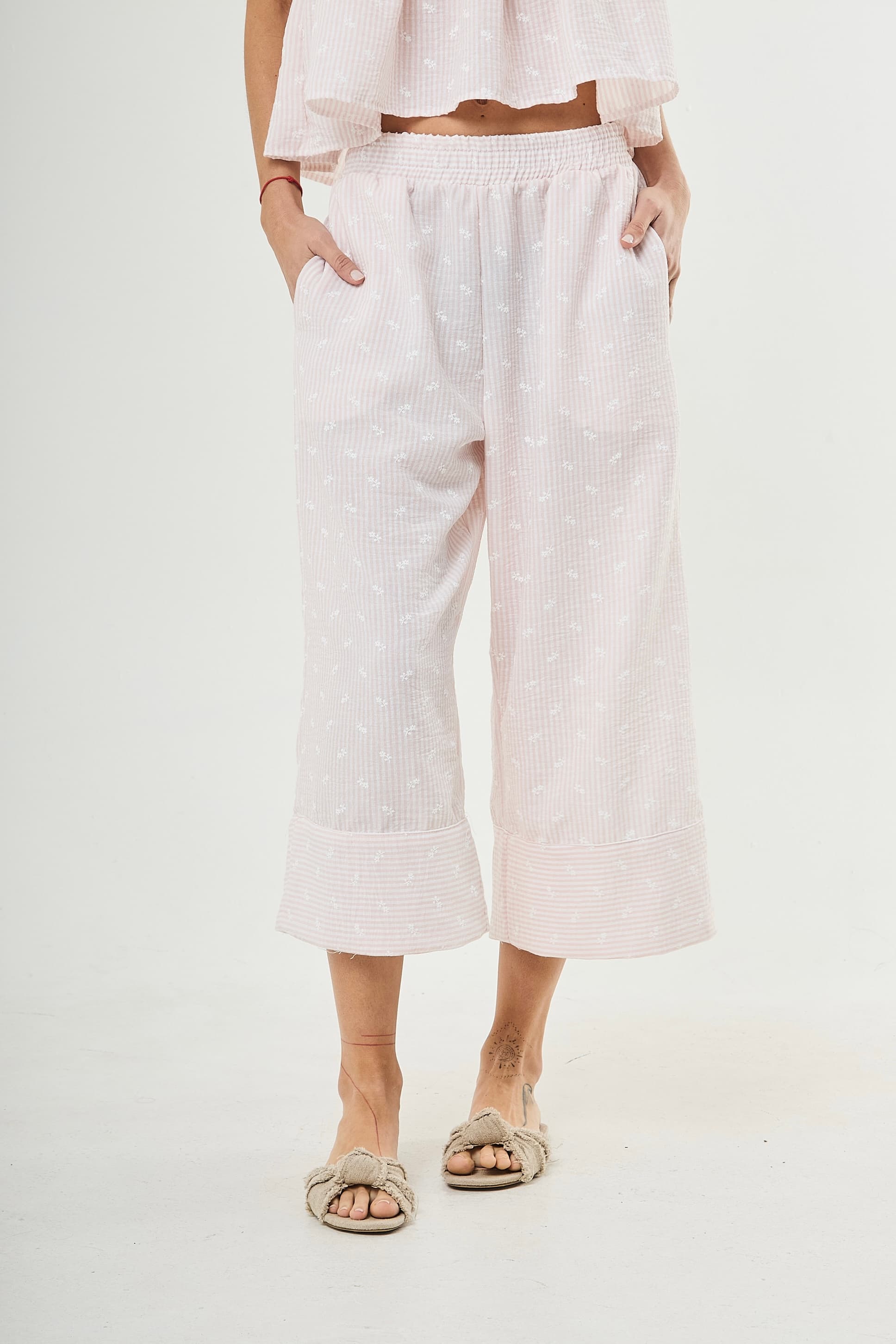 Pantalon Liberty - Art 1395 ( lino bordado)