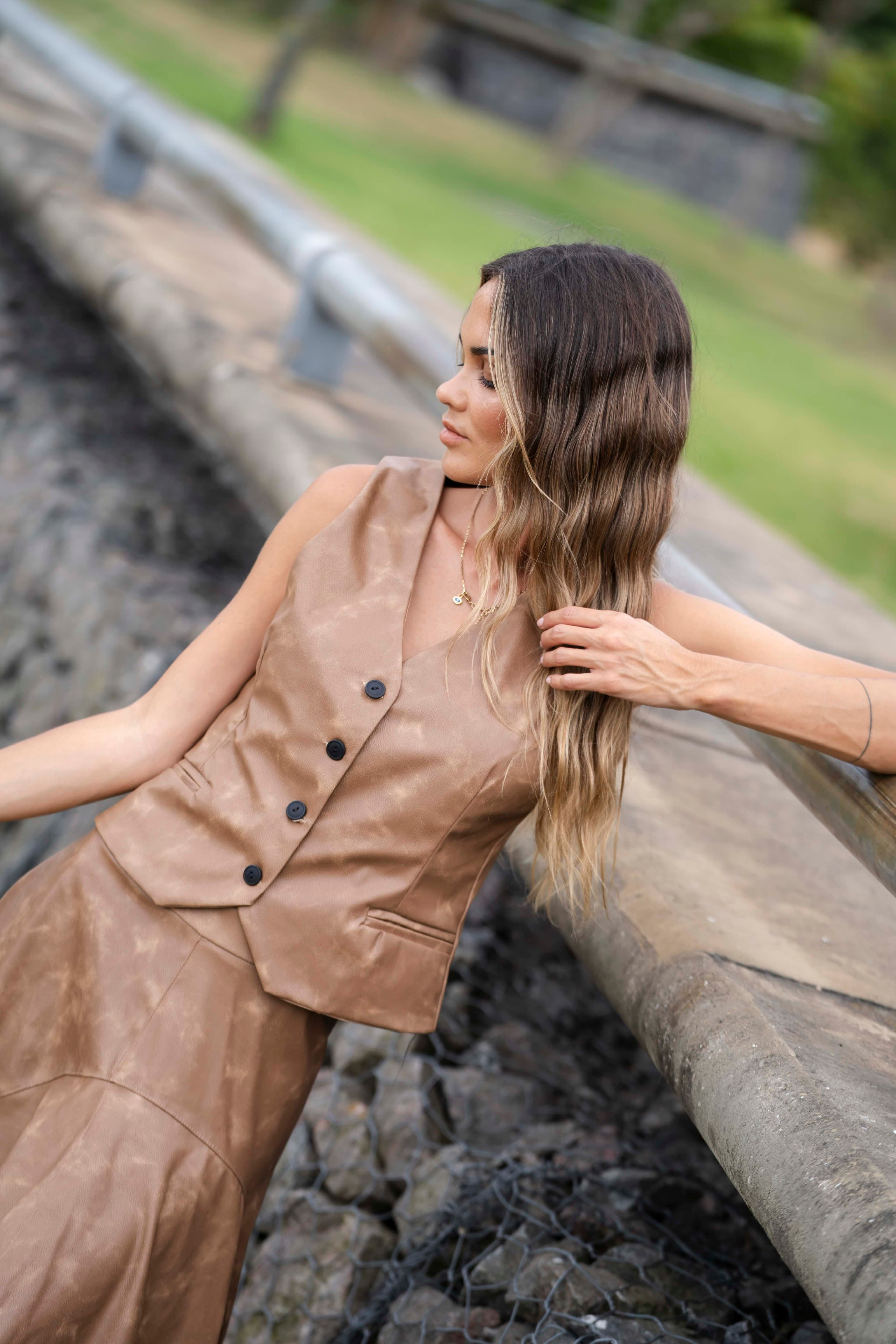 Chaleco Belen - Cuero