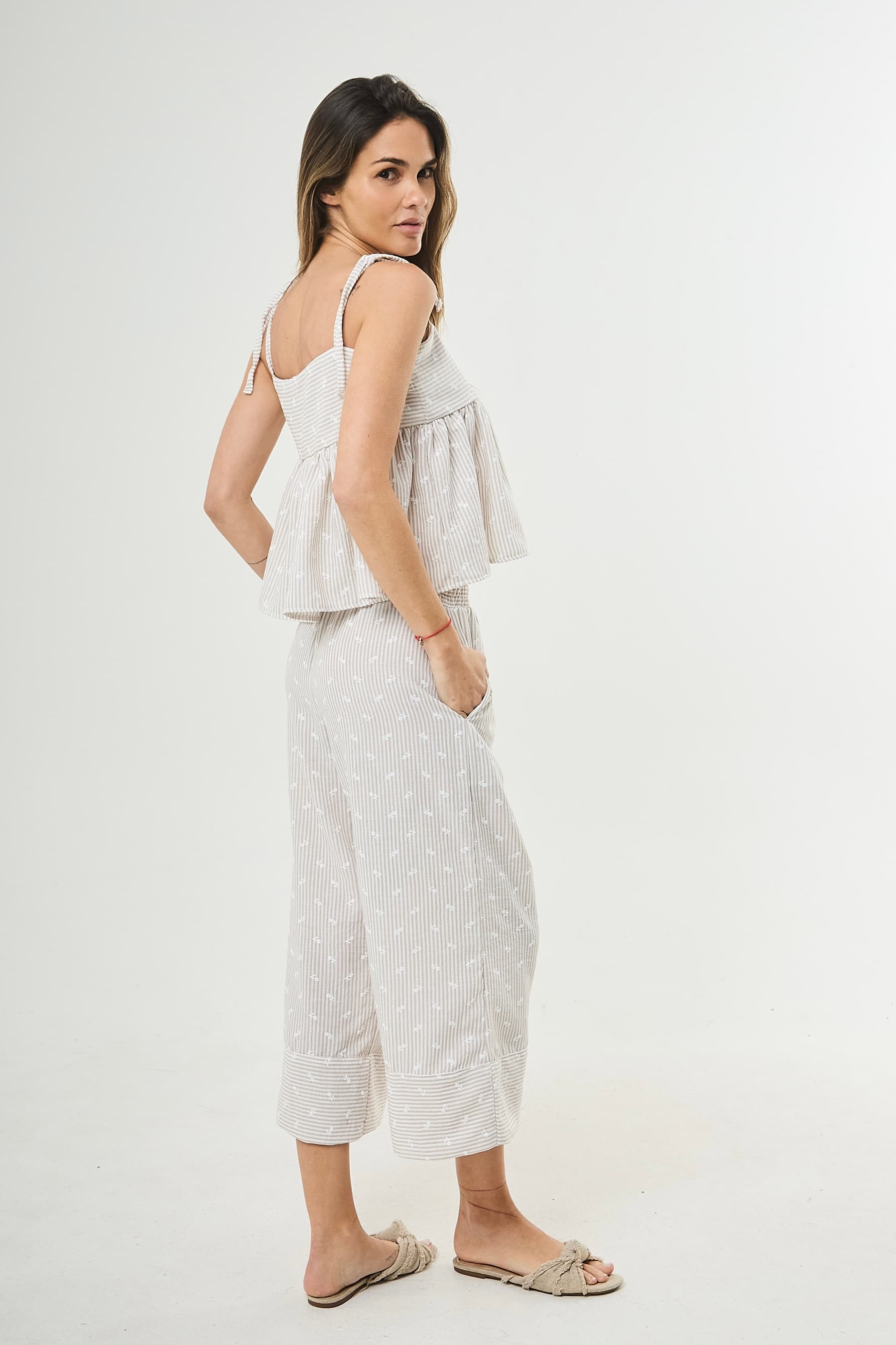 Pantalon Liberty - Art 1395 ( lino bordado)