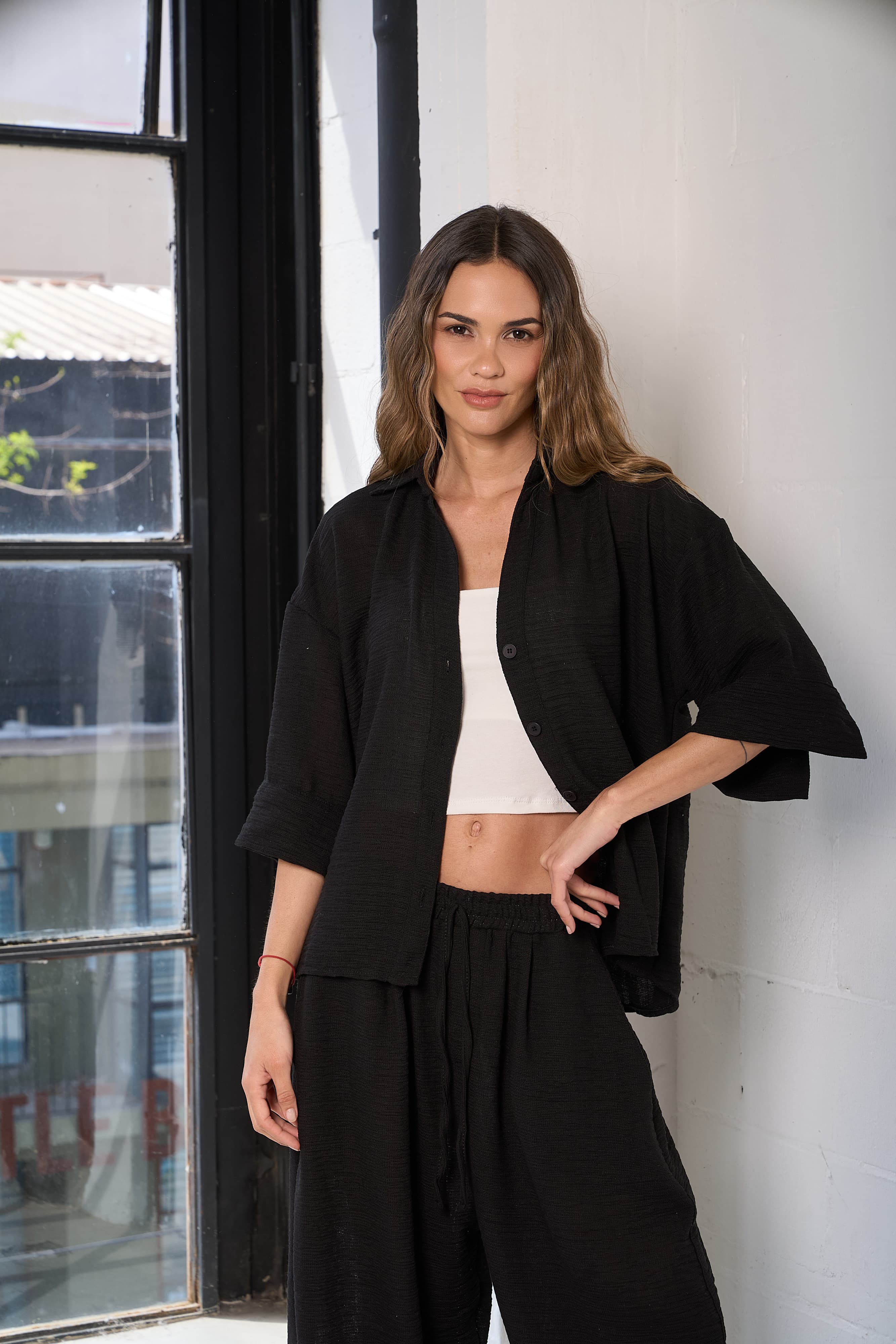 Camisa Solana - Art 1377 (lino rustico)