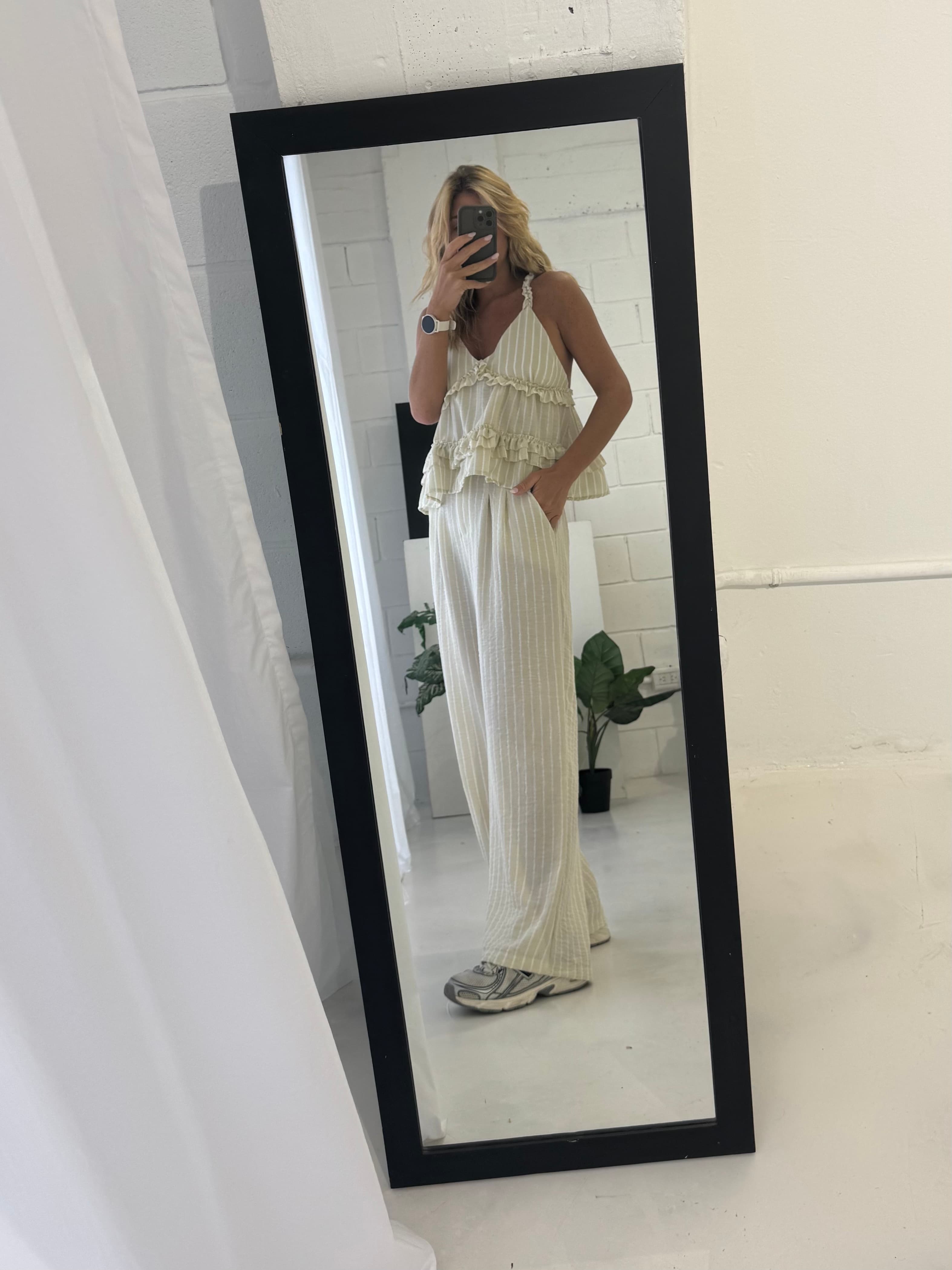 Blusa Teresa - Art 1402 (lino rayado)